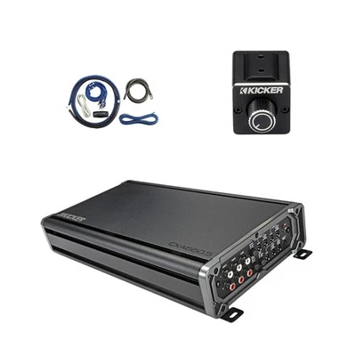 Kicker CXA660.5 4x90-Watt 4-Channel Full-Range Amplifier w/Kit, Dual Bass Remote - Image 1 of 4