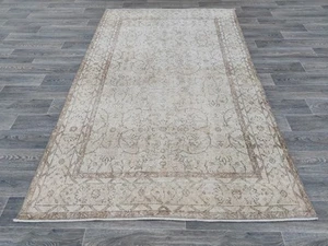 Oushak Teppich 5x9, Handgeknüpfter Beige Teppich, Rustikal Vintage Stil Teppich, Schlafzimmerteppiche - Bild 1 von 9