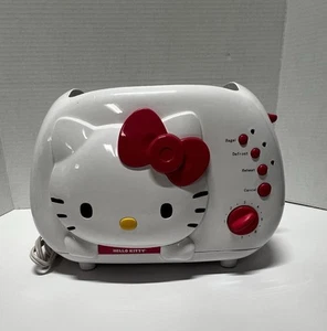 HELLO KITTY TOASTER 2 SLICE MAKES KITTY PICTURE ON TOAST PINK/WHITE NWOB - Picture 1 of 7