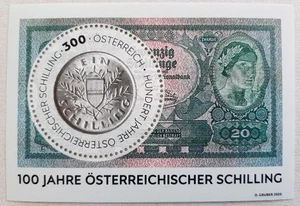 AUSTRIA 2025 EVENTS Currency. The Schilling/ 100th Anniv. - S/S MNH - Picture 1 of 1