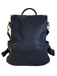 CHERUTY Azul Marino Mochila Cartera Nylon Moda Informal Ligero Viaje - Imagen 1 de 6