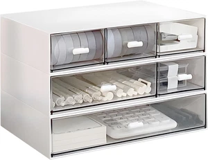 Organizer Da Scrivania, Organizer Impilabile per Cassetti Da Scrivania, Cassetti - Foto 1 di 12