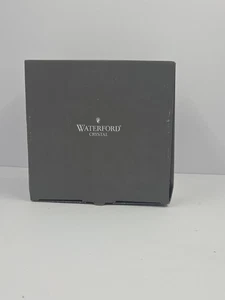 Waterford Crystal Best Wishes Wine Bottle Coaster Clear Cut Glass Ireland - Picture 1 of 3