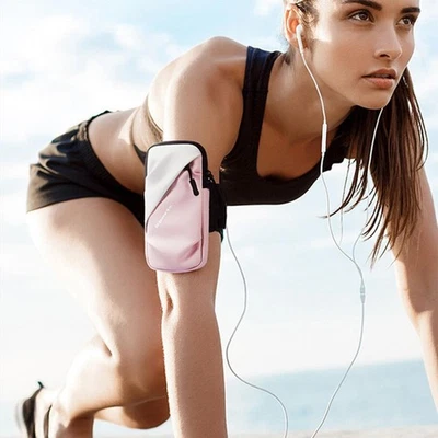 Bolsa de brazo universal para teléfono para correr fitness para hombres mujeres bolsa de deporte ligera y Foto 1 de 4