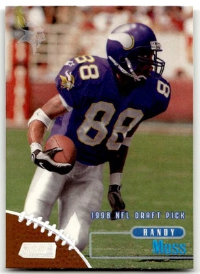 Stadium Club #189 1998 Randy Moss Minnesota Vikings RC HOF ¡sin precio base! Foto 1 de 2