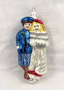 CHRISTOPHER RADKO Skater’s Waltz Glass Ornament - Picture 1 of 2