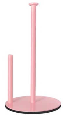 Paper Towel Holder Pink, Paper Towel Holder Countertop with Anti Slip Weighte... - Image 1 of 4