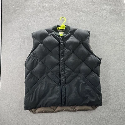 Cabela's Men Vest XL TALL Green Goose Down Outdoor Snap Quilted Puffer - Image 1 of 4
