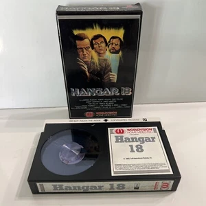 Hangar 18 WorldVision BETA BETAMAX NOT VHS TESTED SCI FI HORROR VG Box and Tape - Picture 1 of 7