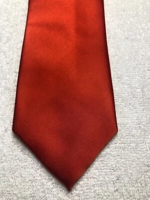 GEOFFREY BEENE MENS TIE SOLID ORANGE 3.25 X 59 NWT - Image 1 of 4