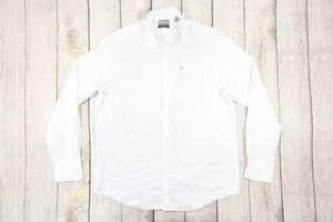 MICHAEL KORS TEXTURED LARGE 34/35 REG COMFORT STRETCH BUTTON FRONT SHIRT DEFECT - Picture 1 of 8