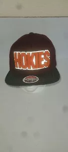 Virginia Tech Hokies Hat Adjustable Snapback Nwot Maroon By Zephyr - Picture 1 of 5
