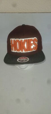 Virginia Tech Hokies Hat Adjustable Snapback Nwot Maroon By Zephyr - Image 1 of 4