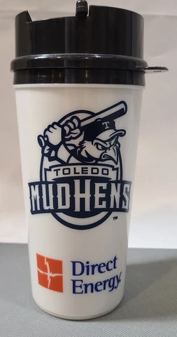Whirley 2007 Toledo Mud Hens MiLB Insulated plastic cup mug Muddy baseball Used Cover