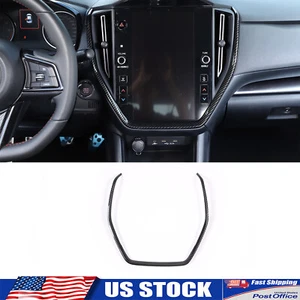 ABS Carbon Fiber Interior Center Dash Frame Trim Cover Fits Subaru WRX 2022-2024 - Picture 1 of 15
