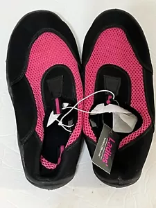 Bobbie Brooks Damas Talla M 7-8 L 9/10 Zapatos de Natación Negro Rosa Jugar Playa NUEVO - Imagen 1 de 11