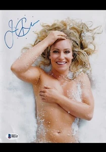 FOTO SEXY 8X10 FIRMATA JAMIE ANDERSON BECKETT #B82143 COA AUTENTICO SNOWBOARDER - Foto 1 di 2