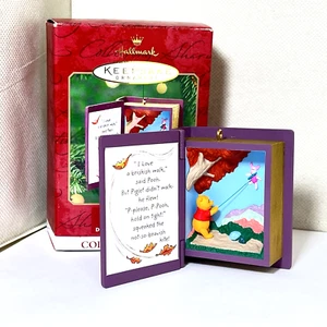 HALLMARK Keepsake Ornament WINNIE THE POOH "A Blustery Day" DISNEY 2000 Y2K A1 - Foto 1 di 14