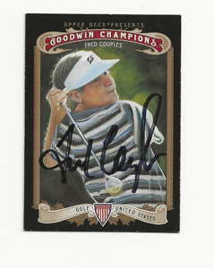 FRED   COUPLES    GOLF     AUTOGRAPHED    CARD