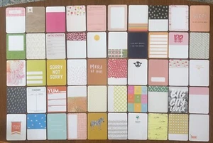 Lot 100 Studio Calico 3x4 Scrapbook Cards Double Sided Round Corners - Picture 1 of 19