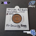 2013 Unc $2 Purple Striped Coronation Coin In 2X2 Coin Holder Ex-Secuirty Bag #2