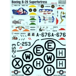 Print Scale 144-008 Waterslide Decal for airplane 1:144 Boeing B29 Superfortress - Bild 1 von 24
