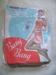 Collant mousse vintage BANG BANG beige T 2 neuf emballé - Foto 1 di 1