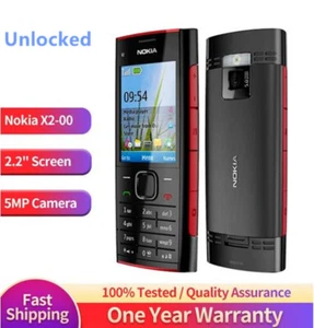 Original Nokia X2-00 GSM 2.2Inches 5MP Bluetooth FM JAVA Unlocked CellPhone - Picture 1 of 8