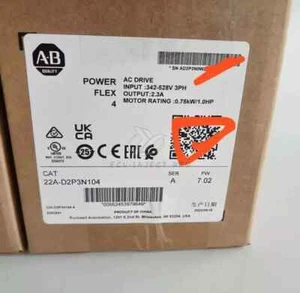 22AD2P3N104 1PCS Brand New Allen-bradley 22A-D2P3N104 - Bild 1 von 2