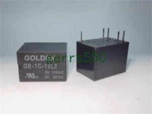 5 pcs New Gordon 4100 relay 5 pin 3A GB-1C-12L2 12VDC - Picture 1 of 3