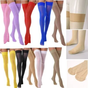 Women Mesh Sheer High Thigh Pantyhose Stocking See-through Long Socks Sexy Tight - Picture 1 of 61