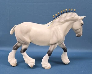 Traditional Breyer Horse Grey Shire Draft Horse Model # 1793 Matte - Picture 1 of 6