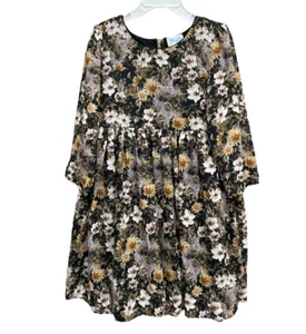 Lili & Me Girls Pleated Lined Floral Dress Size 5 - Picture 1 of 11