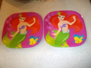 Disney The Little Mermaid Ariel Flounder The Disney Store set of 2 10" OOP - Picture 1 of 5