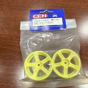 CEN - CT-4 SERIES - WHEELS (5 Spoke Wheels YELLOW - Model G84249Y - BOX 2 - Picture 1 of 12