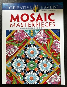 Creative Haven Mosaic Masterpieces Coloring Book - New - Picture 1 of 1