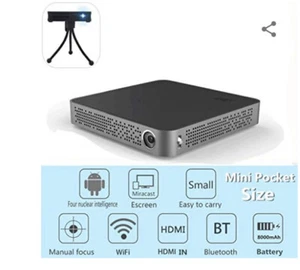 M10 Mini rechargeable Portable Pocket DLP Projector, Supports 1080P 4k - Picture 1 of 16