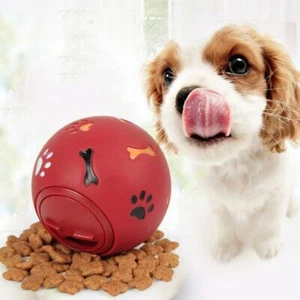 Cat Dog Slow Feeder Treat Ball Pet Interactive Chew Toys Tumbler Food Dispensing - Picture 1 of 6