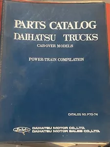 Daihatsu Truck Cab Over 1974 Models Engine Parts Catalogue - Picture 1 of 12
