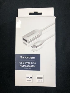 SANDSTROM SHDMICA21USB Type-C to HDMI Adapter, 10cm Length Open, Unused - Picture 1 of 5