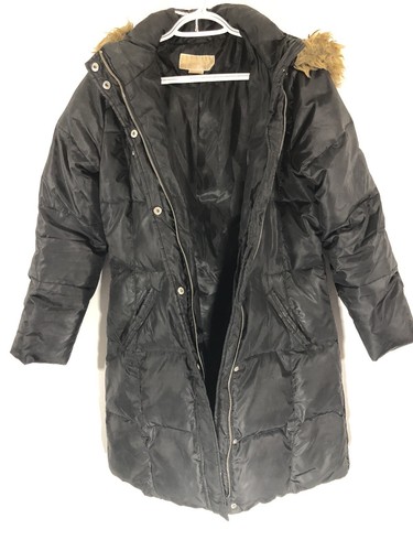 Cappotto donna Michael Kors invernale imbottito cappuccio rimovibile