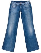 Diesel 28x34 BLUE JEANS Ryoth Women BootcutFlare Hem Low Waisted Denim Pants