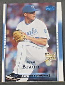 Ryan Braun 2007 Upper Deck Predictor Edition Blue Parallel Rookie #22 Royals KC - Picture 1 of 2