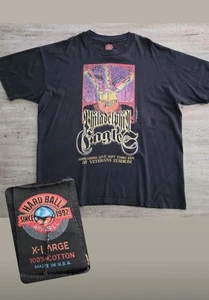Vintage 90s Philadelphia Eagles Psychedelic T-shirt Sz XL Hard Ball Made In USA - Picture 1 of 11