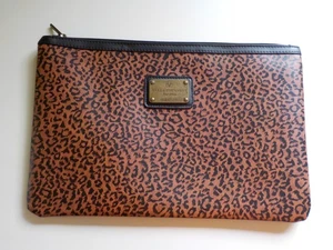 BERSHKA Vintage Laptop Tablet Tasche Bag Leo Aktentasche Leopard Animal Print - Afbeelding 1 van 5