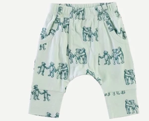 New Kate Quinn turquoise teddy bear pocket panda pants 18-24 mo - Bild 1 von 2