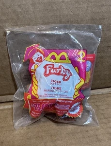 Furby seltener McDonald’s Sammlerstück Schlüsselanhänger orange Tigerstreifen Vintage neu in Verpackung - Bild 1 von 2