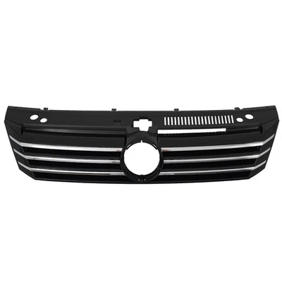 Para 2012 2013 2014 2015 Volkswagen VW Passat grelha preta com firmeza cromada - Imagem 1 de 4