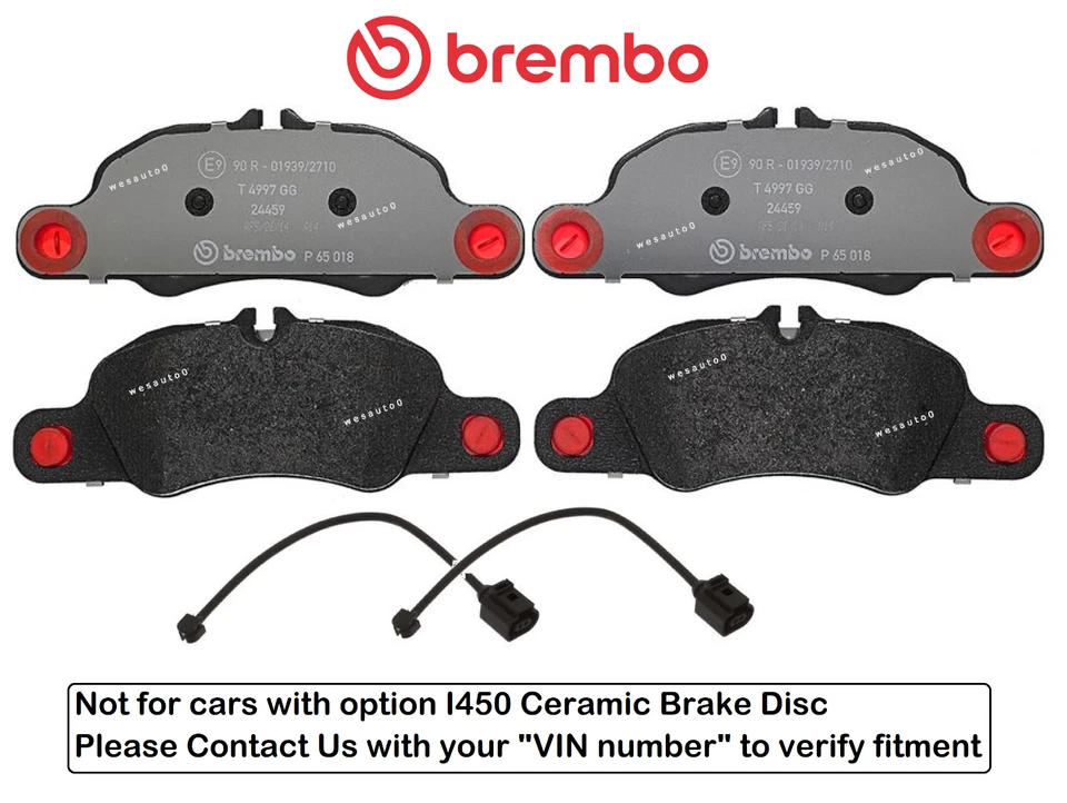 Pastilla de freno delantera OES + sensor para Porsche Boxster Cayman Base 2,7 L 13-16 Foto 1 de 1