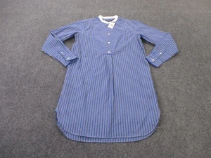 Polo Ralph Lauren Dress Womens 6 Striped Cottagecore Country Band Collar NEW - Picture 1 of 12